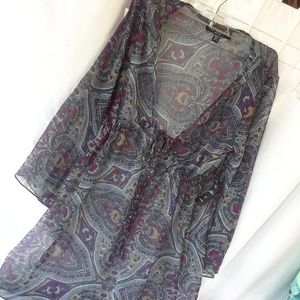 NWT Mix Nouveau Sheer Tunic Size M